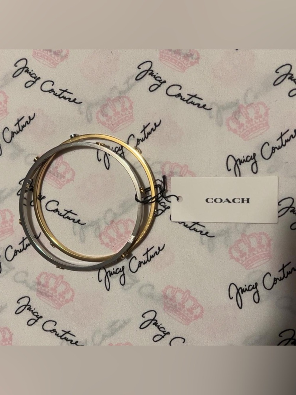 Authentic Coach bangle bracelet set 💫
